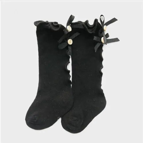 Baby Bowknot Ruffled Socks (Bows and Ruffles Design)