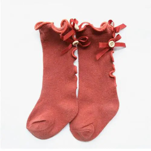 Baby Bowknot Ruffled Socks (Bows and Ruffles Design)