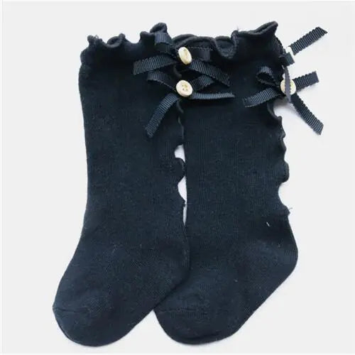 Baby Bowknot Ruffled Socks (Bows and Ruffles Design)