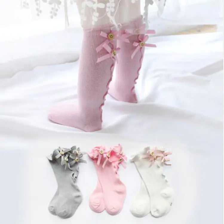 Baby Bowknot Ruffled Socks (Bows and Ruffles Design)