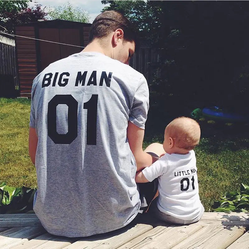 Big Man & Little Man Matching Tee Set