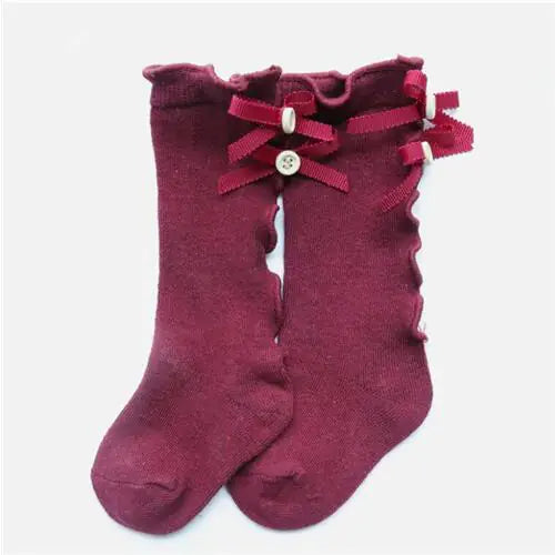 Baby Bowknot Ruffled Socks (Bows and Ruffles Design)