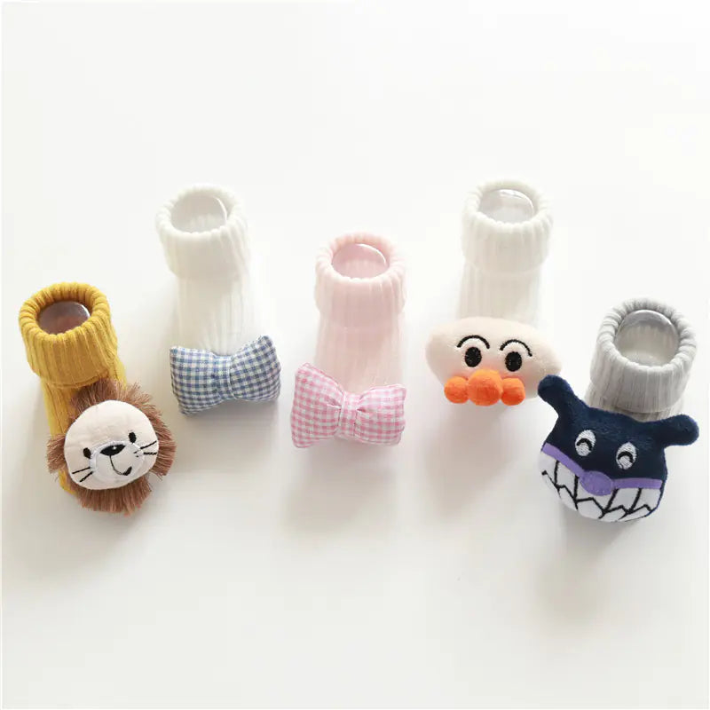 Baby Floor Socks, Infant Walking Socks, Newborn Crew Socks