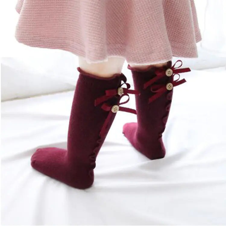 Baby Bowknot Ruffled Socks (Bows and Ruffles Design)