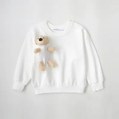 Teddy Bear Sweatshirt Set Jacket Outfit