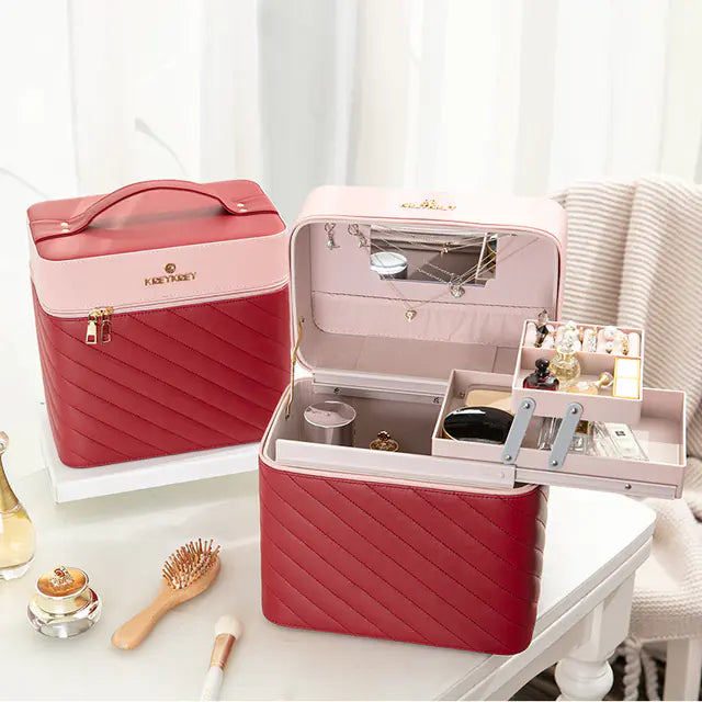 stylish Fashionable Portable Makeup Bag / makeup Storage Box