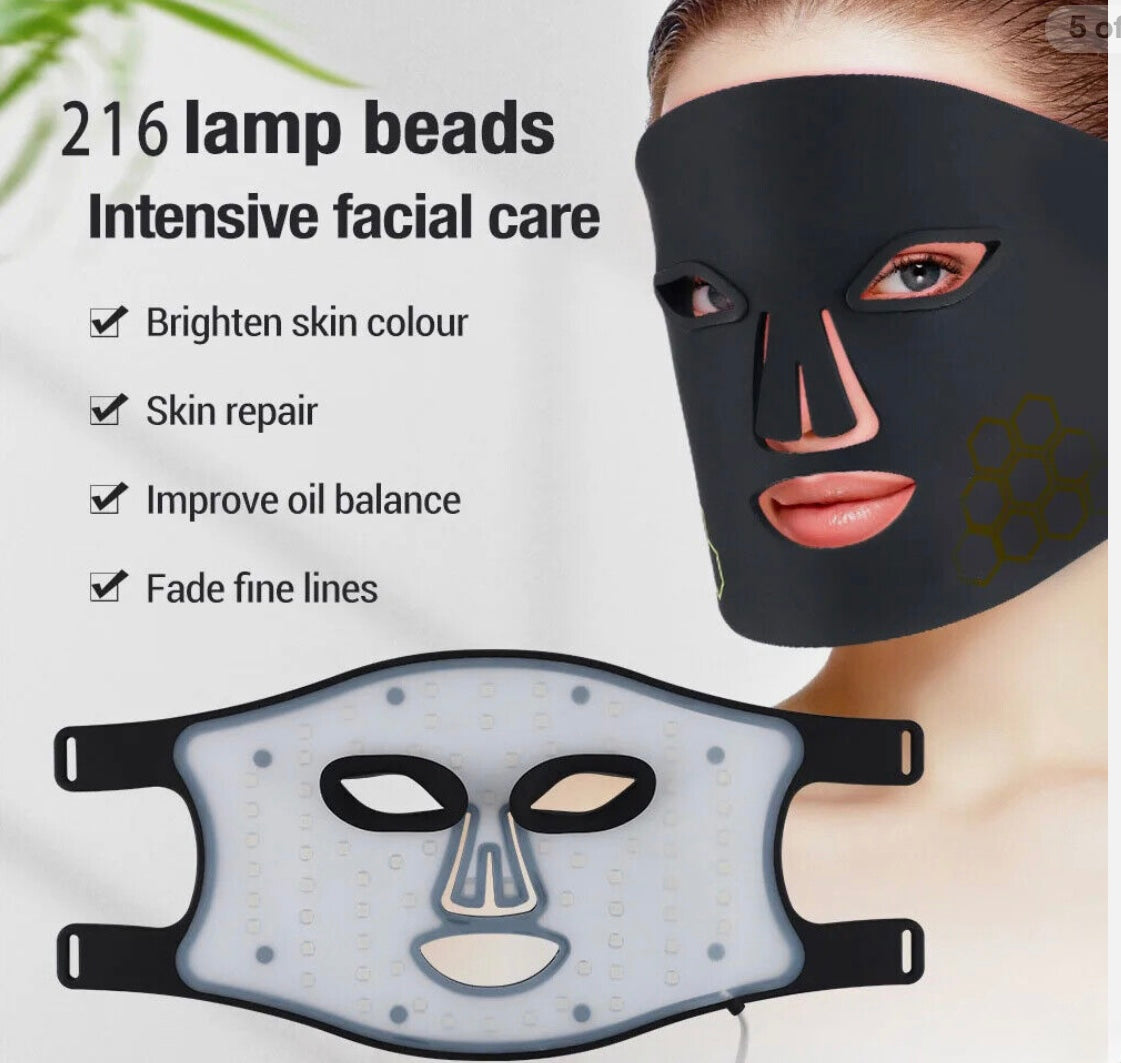 ELEGANA LED Light Therapy Face Mask – Red & Blue Light Skincare Treatment