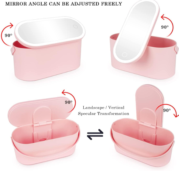 LED Makeup box & Jewelry Case (With Carry-Handle)