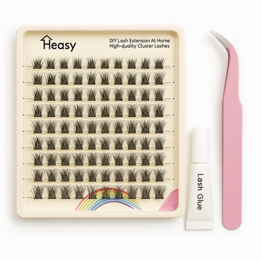 Eyelash Clusters C Curl 144Pcs Lash Clusters 8-16mm Lash Clusters Wide Band Wide Lash Clusters Easy Individual Wispy Fluffy Lash Clusters Kit for Beginners Diy Lash Extension (C Curl 8-16mm)