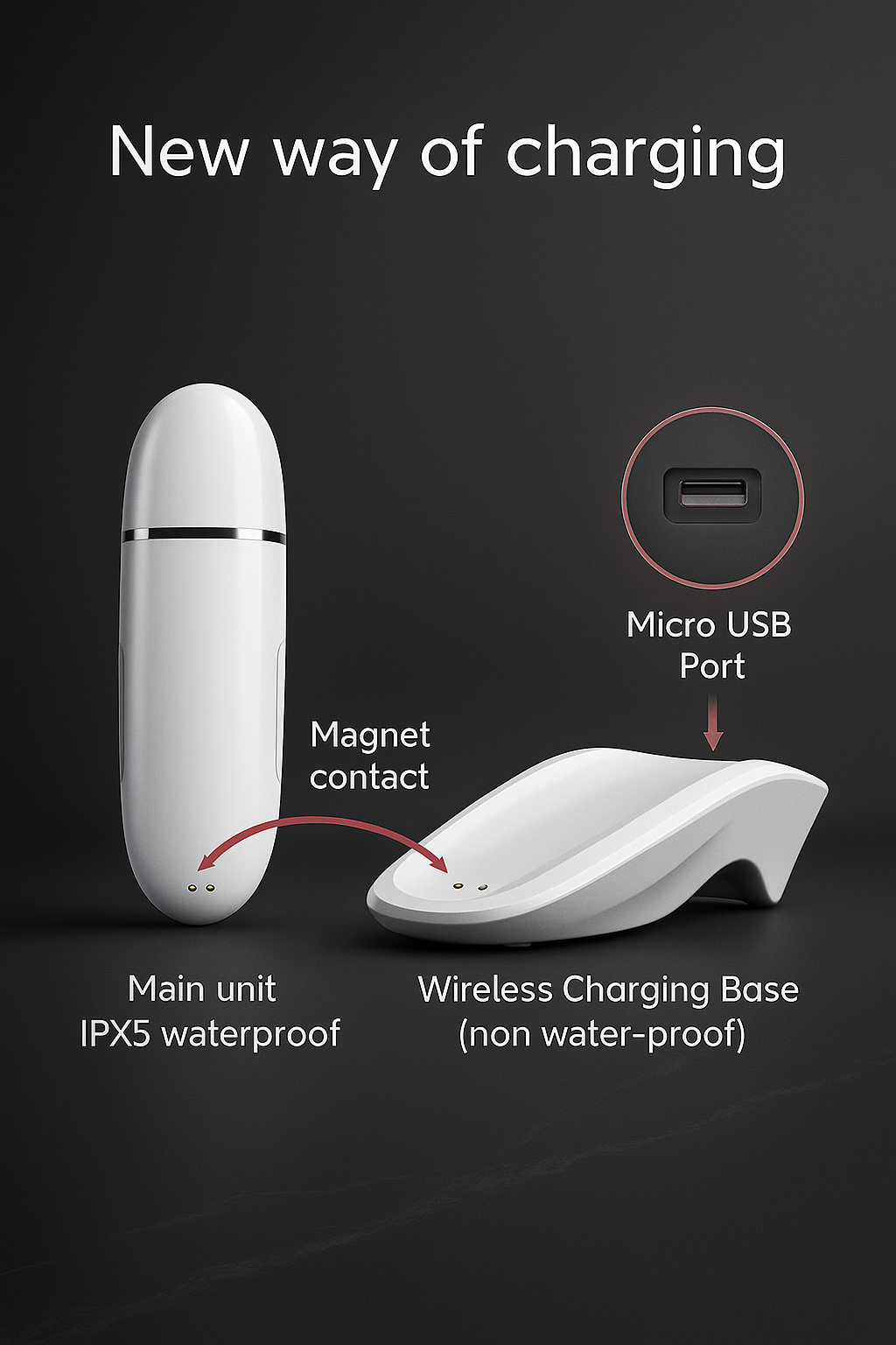 Ultrasonic Face Spatula Skin Scrubber – Wireless
