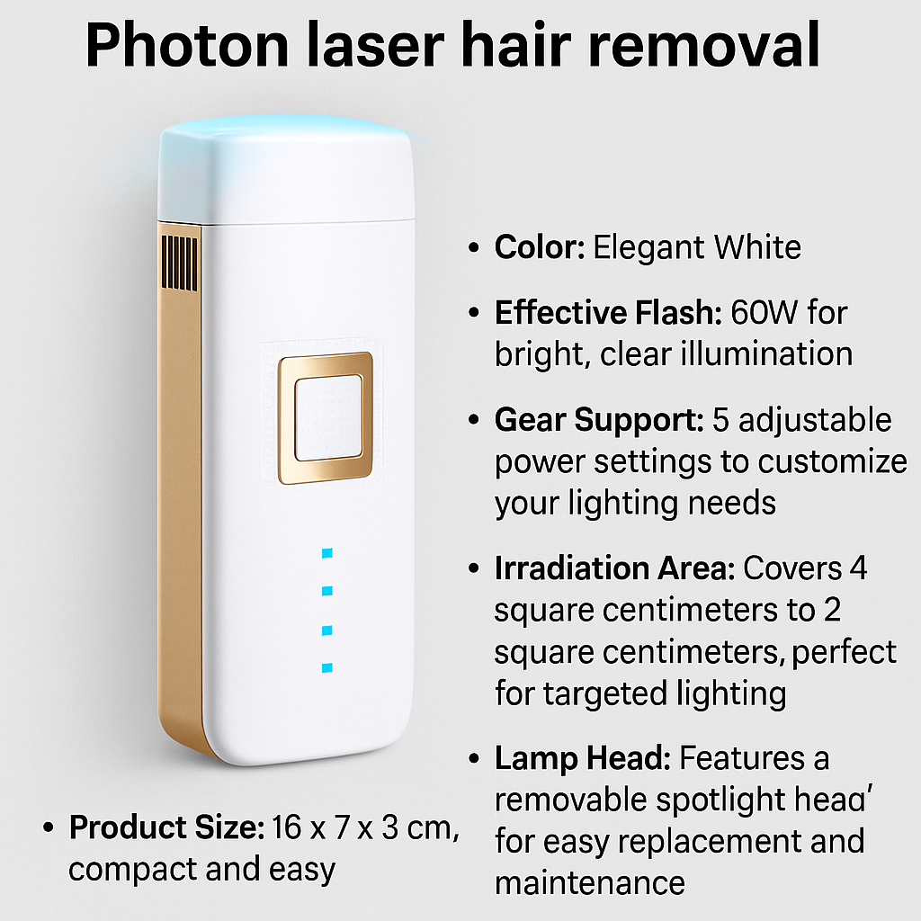 Photon laser hair removal