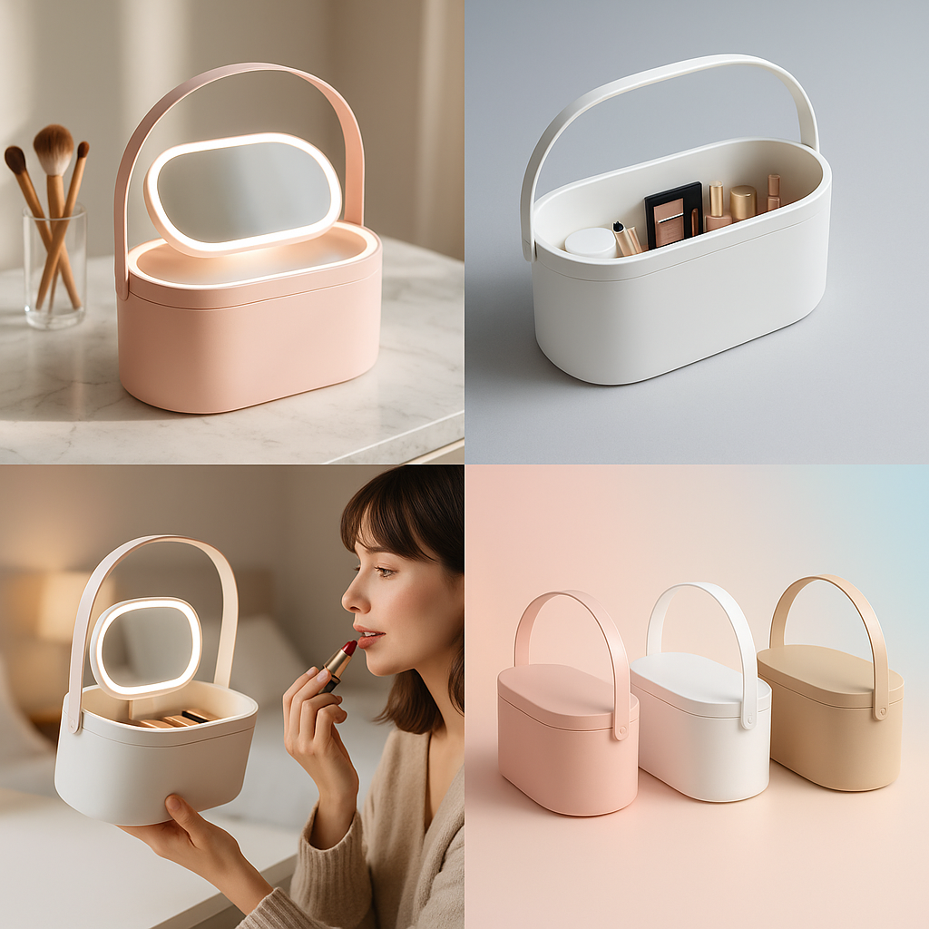 LED Makeup box & Jewelry Case (With Carry-Handle)