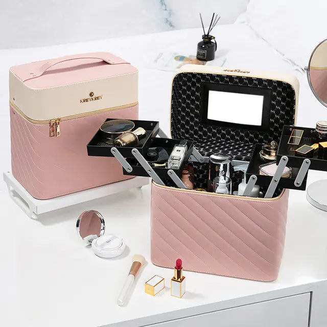 stylish Fashionable Portable Makeup Bag / makeup Storage Box